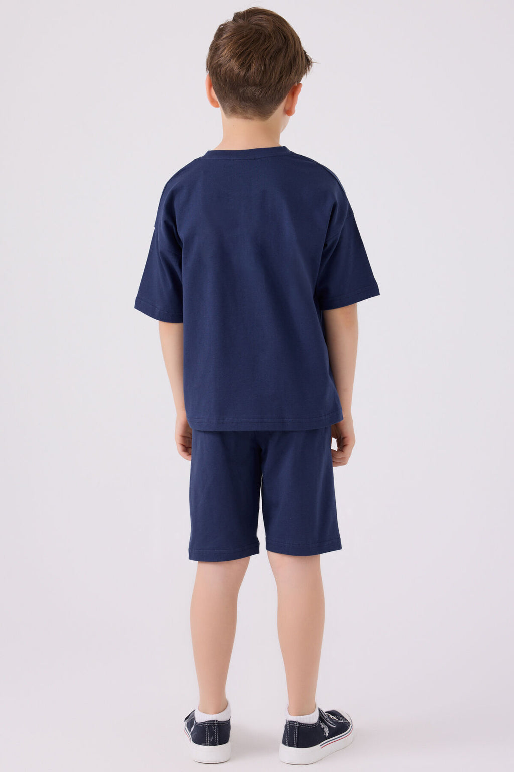U.s. Polo Assn Erkek Çocuk Koyu Indigo Bermuda Takımı