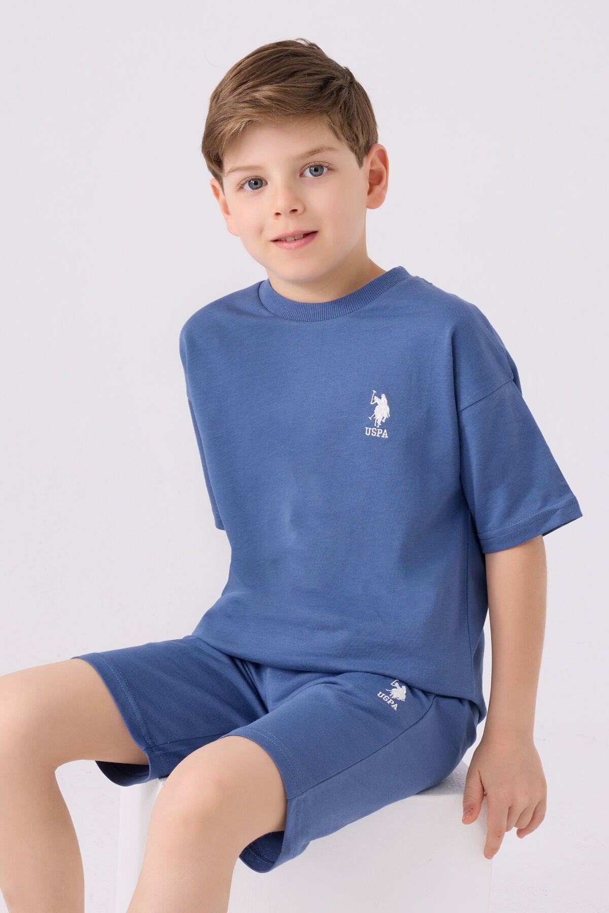 Us Polo Assn Erkek Çocuk Lacivert Bermuda Takım