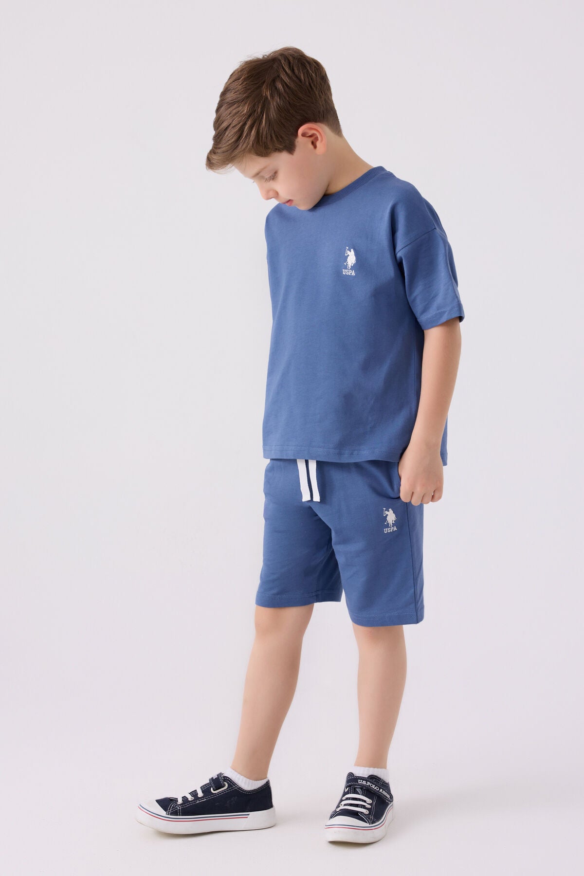 Us Polo Assn Erkek Çocuk Lacivert Bermuda Takım