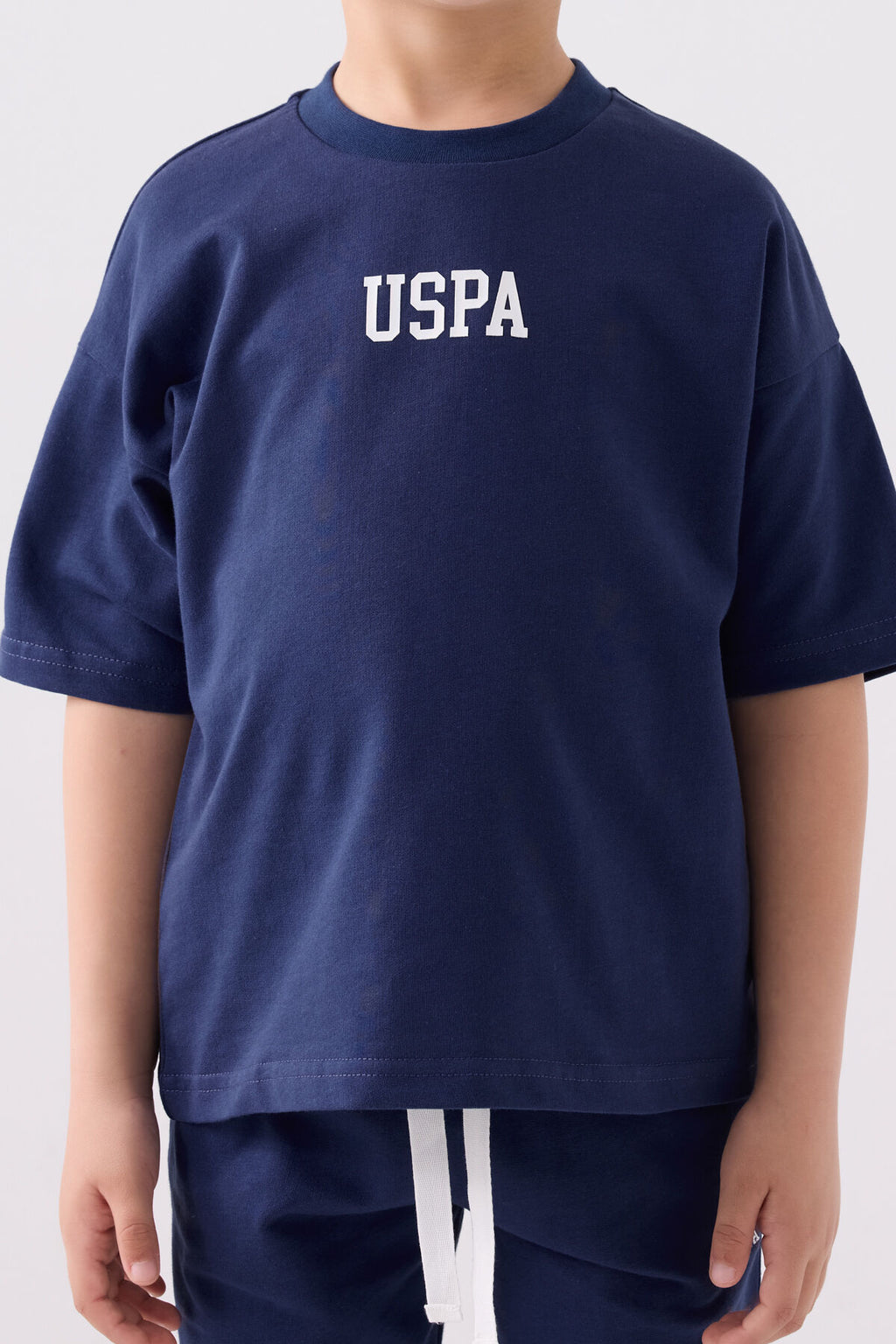 U.S. Polo Assn. Erkek Çocuk Bisiklet Yaka Pigment Baskılı Yazlık Regular Fit Lacivert Bermuda Takım US1781-C-V5