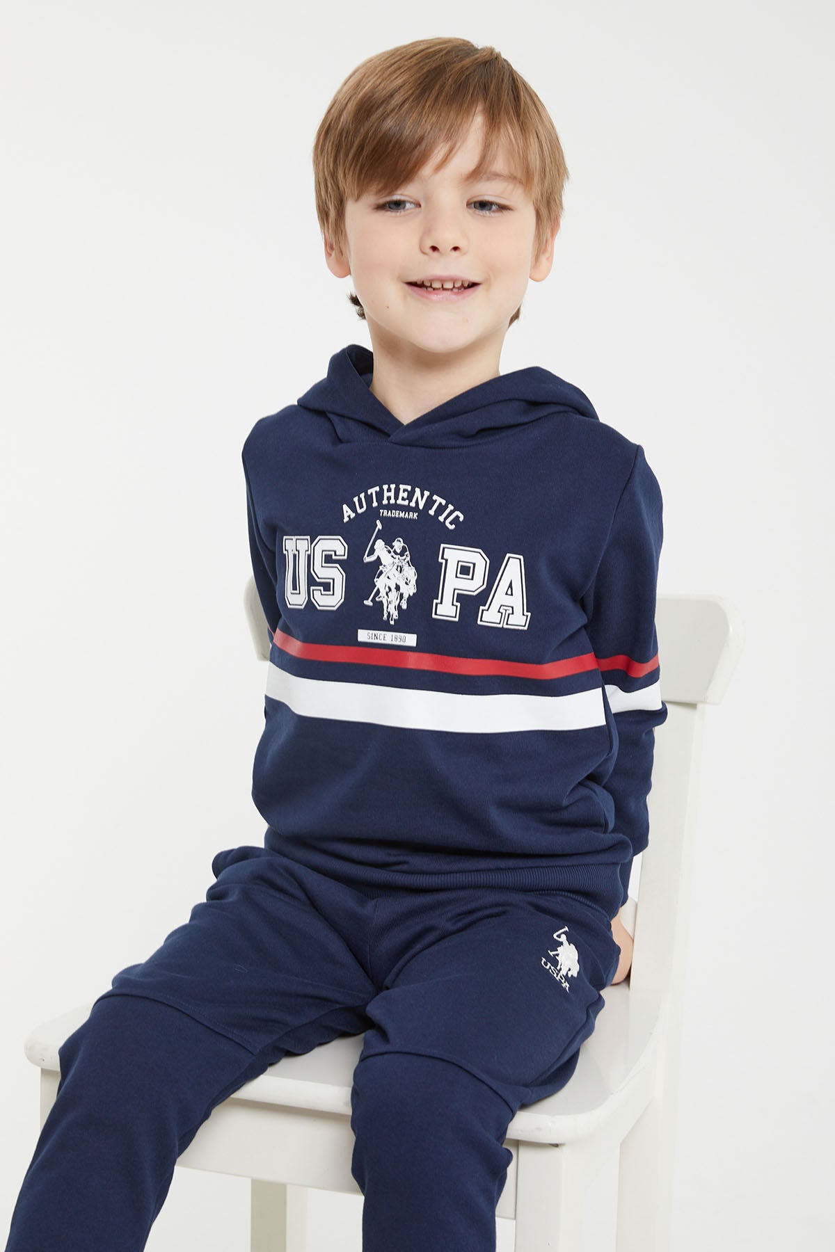 U.s. Polo Assn Lisanslı Lacivert Erkek Çocuk Eşofman Takım Us1133-c Ürün ikincil görseli
