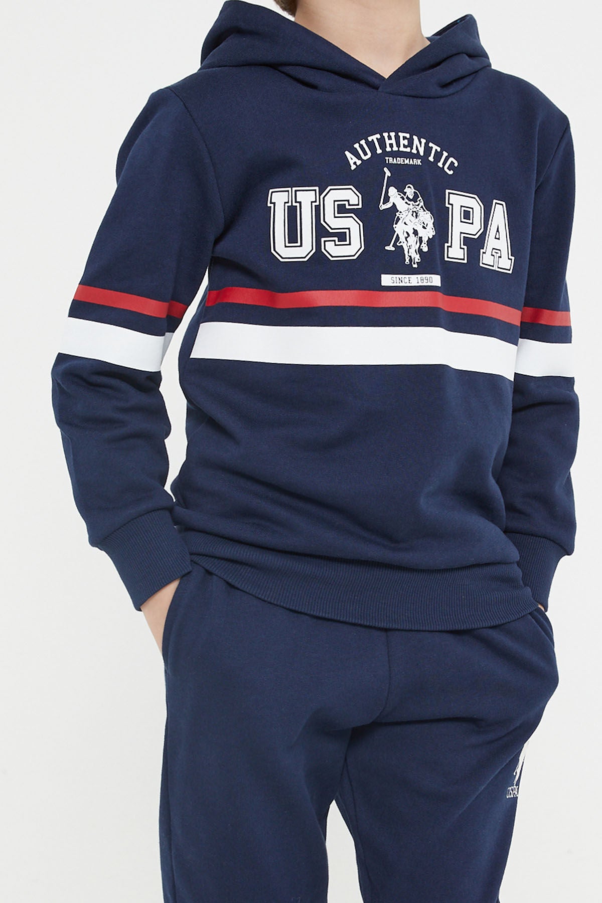 U.s. Polo Assn Lisanslı Lacivert Erkek Çocuk Eşofman Takım Us1133-c