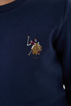 U.S. Polo Assn. Erkek Çocuk Bisiklet Yaka Nakışlı Kışlık Regular Fit Lacivert Eşofman Takımı US1186-C-V2