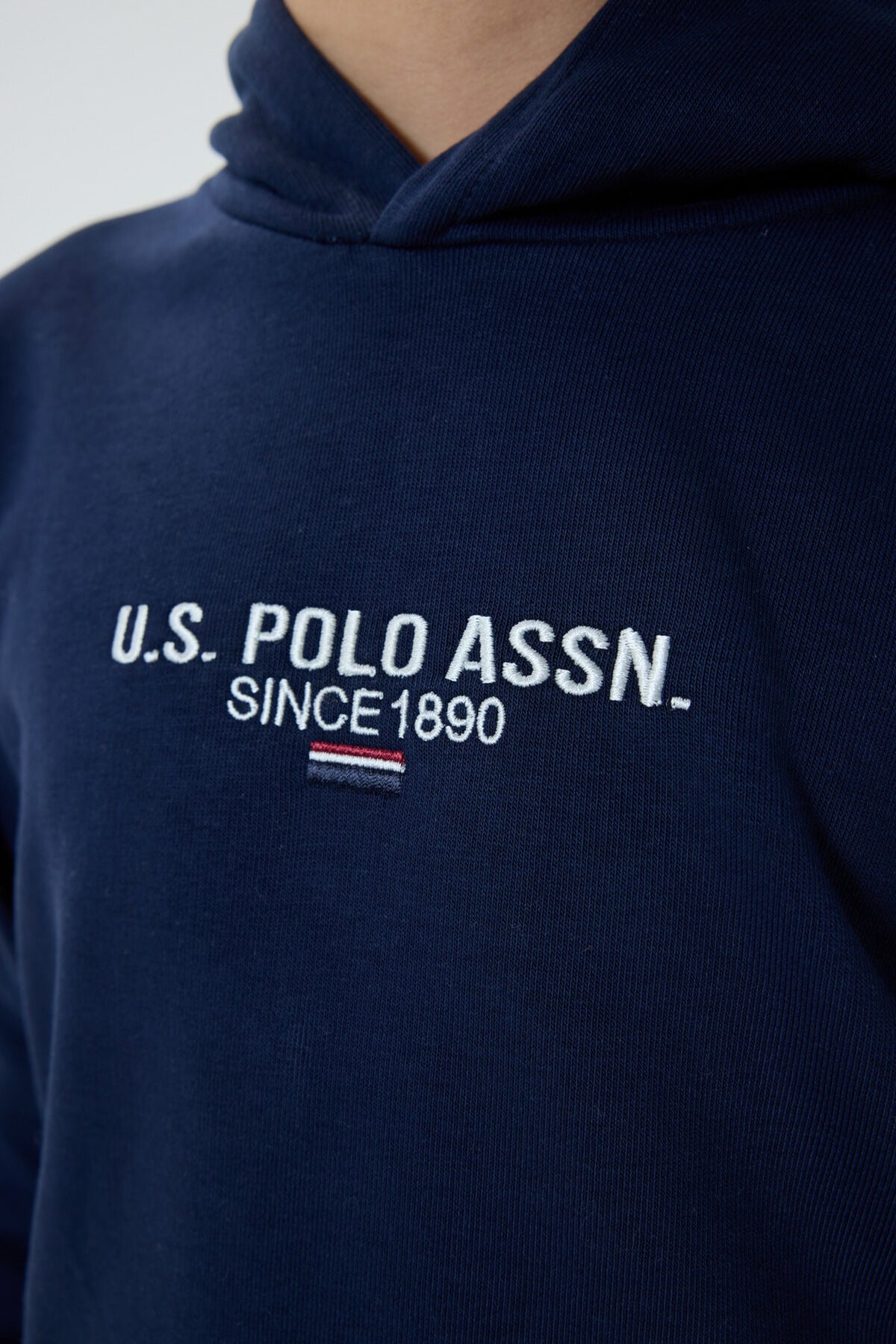 U.S. Polo Assn. Erkek Çocuk Kapüşonlu Nakışlı Kışlık Regular Fit Lacivert Eşofman Takımı US1562-C-V1