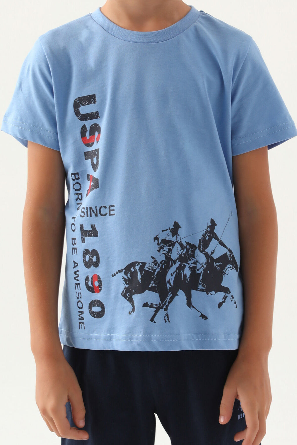 U.S. Polo Assn Lisanslı To Be İndigo Erkek Çocuk Kapri Takım