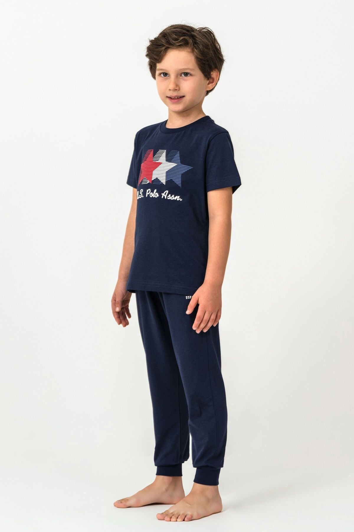 U.S. Polo Assn Erkek Çocuk Lacivert Pijama Takım Ürün ikincil görseli