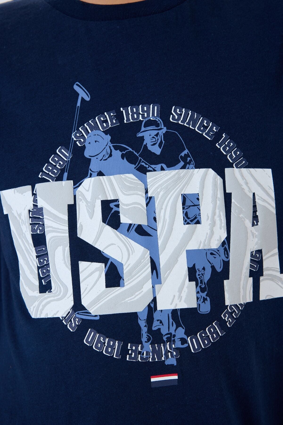 U.S. Polo Assn. Erkek Çocuk Bisiklet Yaka Nakışlı Yazlık Regular Fit Lacivert Pijama Takımı US2413-C-V1
