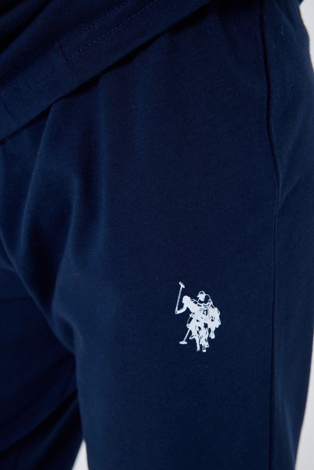 U.S. Polo Assn. Erkek Çocuk Bisiklet Yaka Nakışlı Yazlık Regular Fit Lacivert Pijama Takımı US2413-C-V1