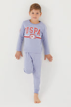 Erkek Çocuk Mavi Uzun Kol Pijama Takım