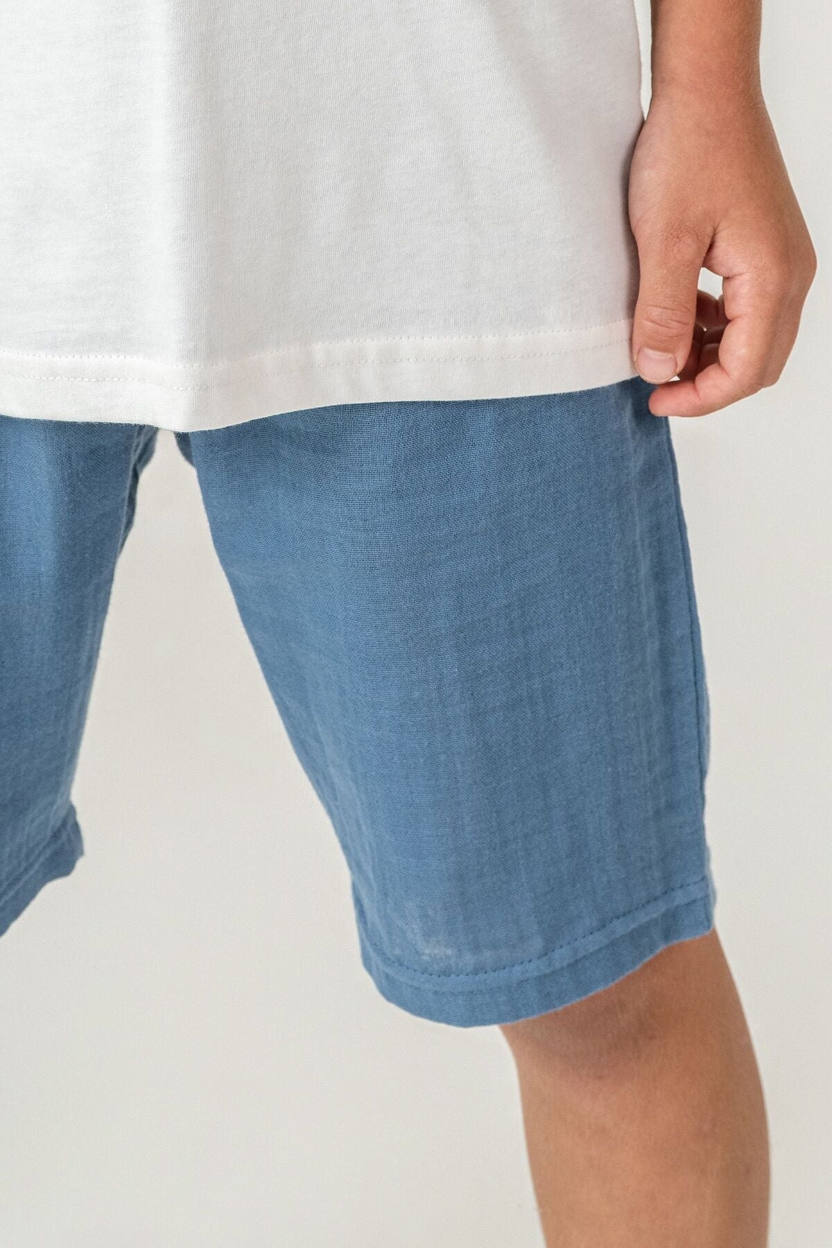 U.S. Polo Assn Erkek Çocuk Mavi Bermuda Takım