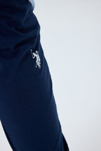 U.S. Polo Assn. Erkek Çocuk Bisiklet Yaka Nakışlı Yazlık Regular Fit Mavi Pijama Takımı US2410-C-V1