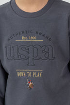 U.S. Polo Assn. Erkek Çocuk Nakışlı Antrasit Uzun Kol Eşofman Takımı US2629-C-V2
