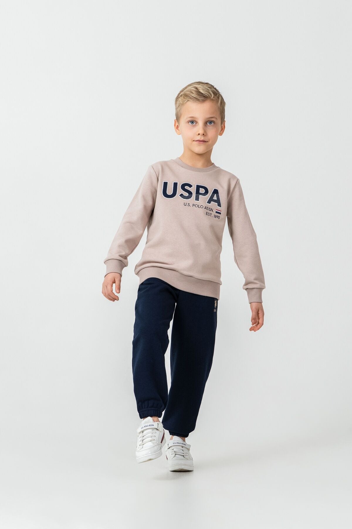 U.S. Polo Assn. Erkek Çocuk Nakışlı Sarı Uzun Kol Eşofman Takımı US2627-C-V1 Ürün ana görseli