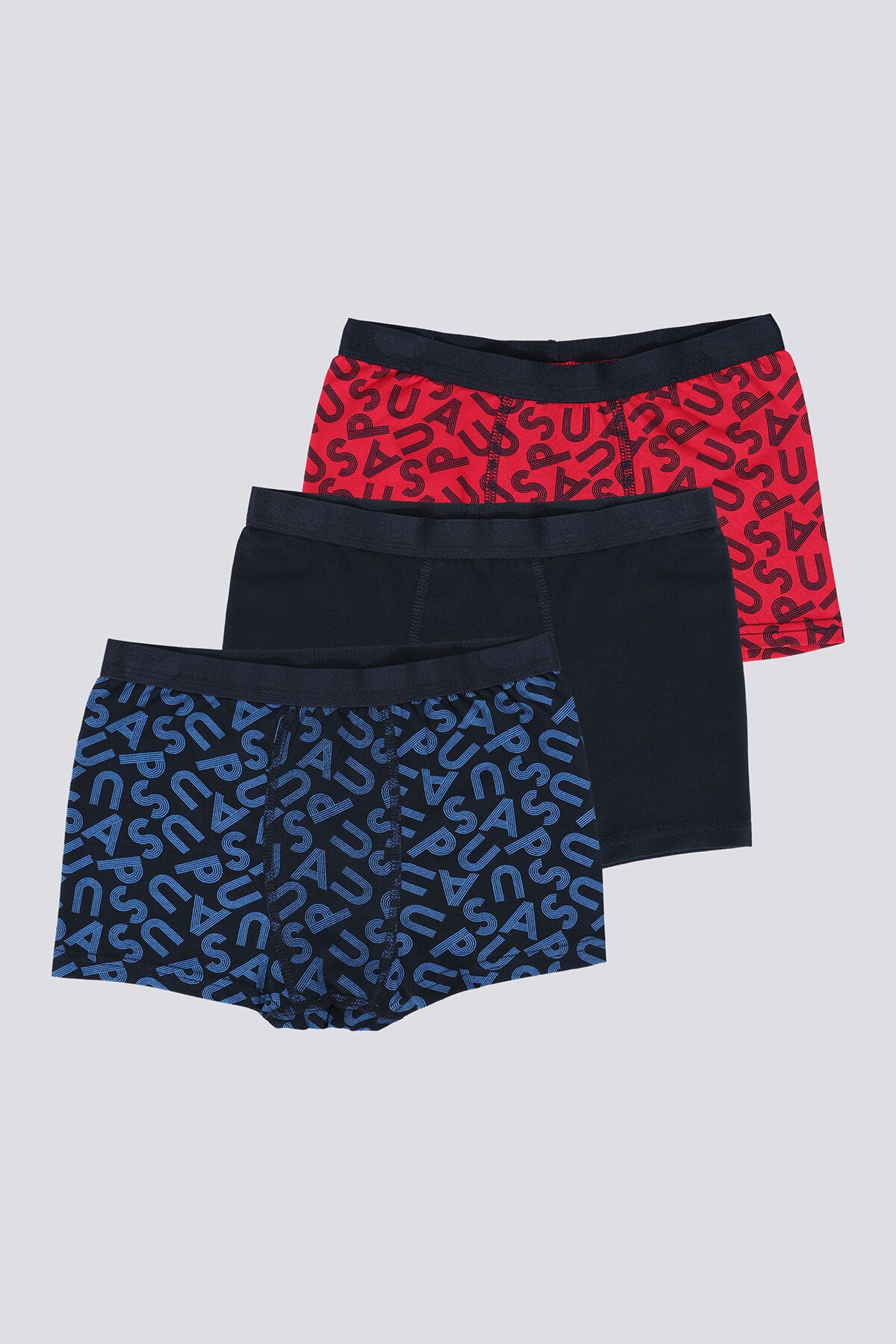U.S. Polo Assn. Erkek Çocuk Pigment Baskılı Kışlık Regular Fit Lacivert Boxer US1397-C-V1 Ürün ana görseli