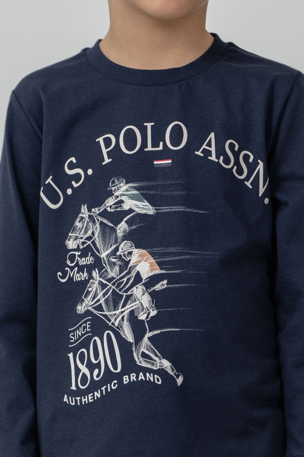 U.S. Polo Assn. Erkek Çocuk Pijama Takımı Baskılı Lacivert Uzun Kol Pijama Takımı US2637-C-V2 Ürün ikincil görseli