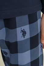 U.S. Polo Assn. Erkek Çocuk Pijama Takımı Baskılı Lacivert Uzun Kol Pijama Takımı US2647-C-V1