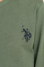 U.S. Polo Assn. Erkek Çocuk Pijama Takımı Baskılı Yeşil Uzun Kol Pijama Takımı US2647-C-V2