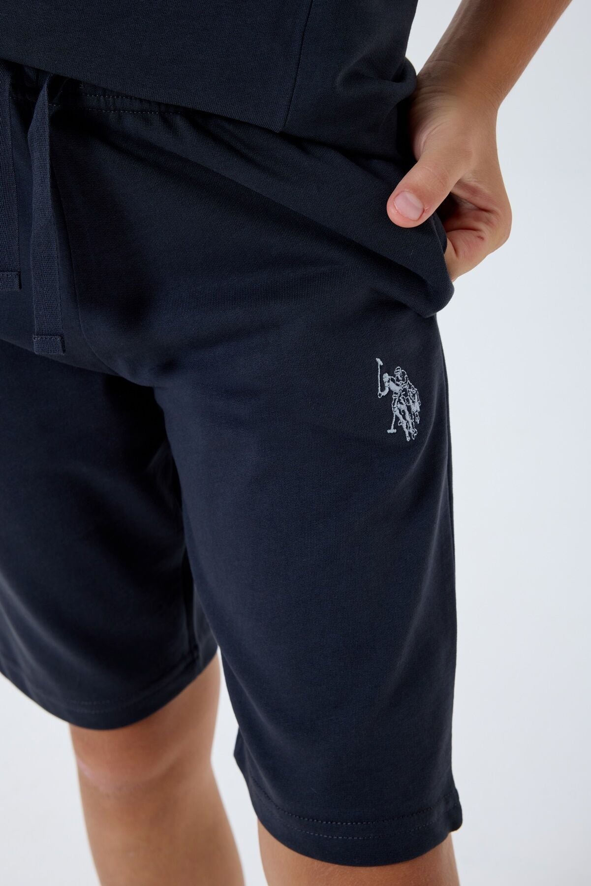 U.S. Polo Assn Erkek Çocuk Siyah Bermuda Takım