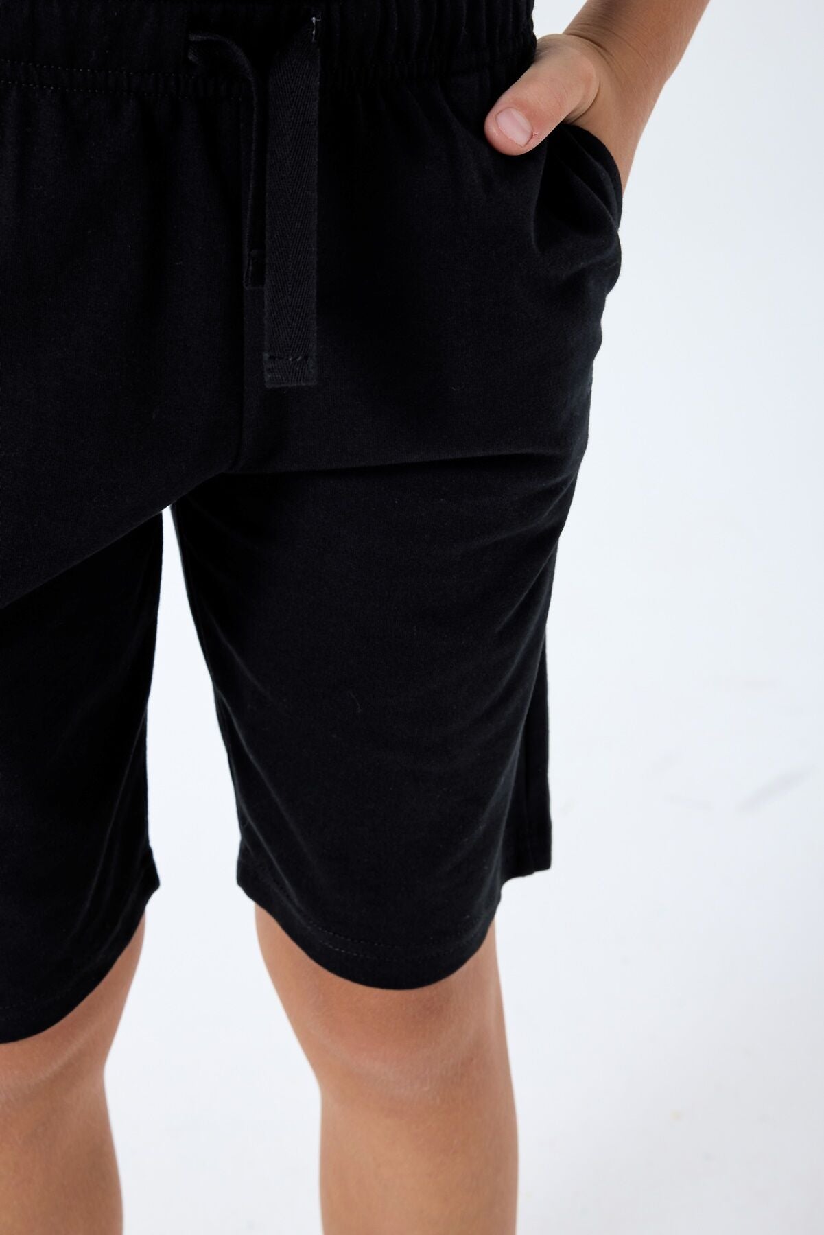 U.S. Polo Assn Erkek Çocuk Siyah Bermuda Takım