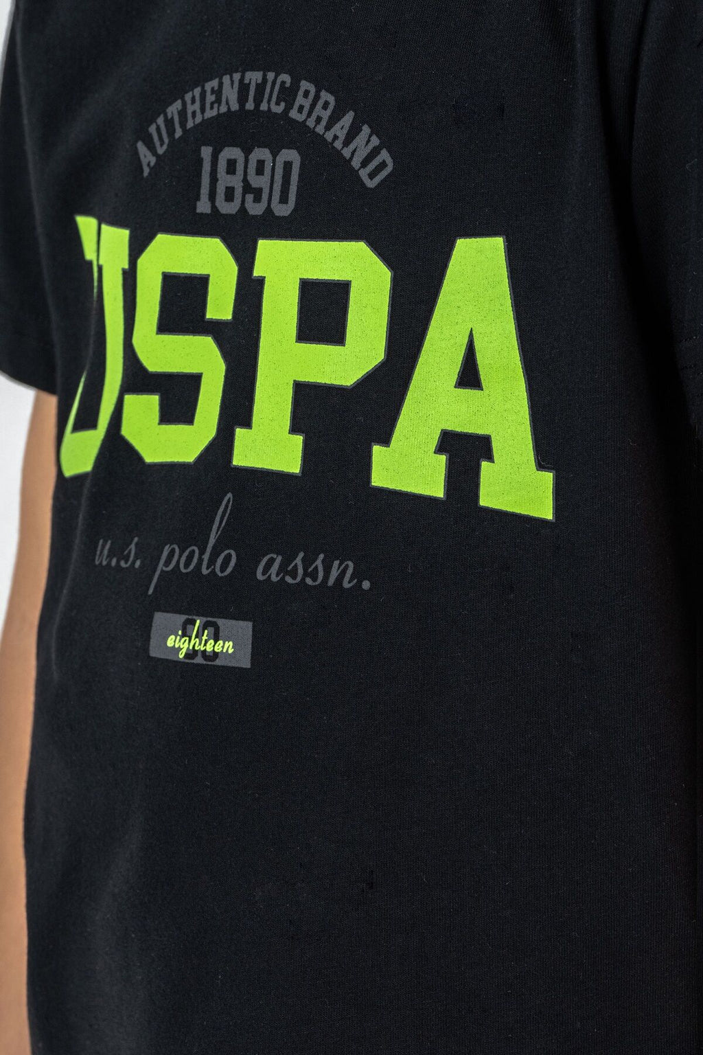 U.S. Polo Assn Erkek Çocuk Siyah Bermuda Takım