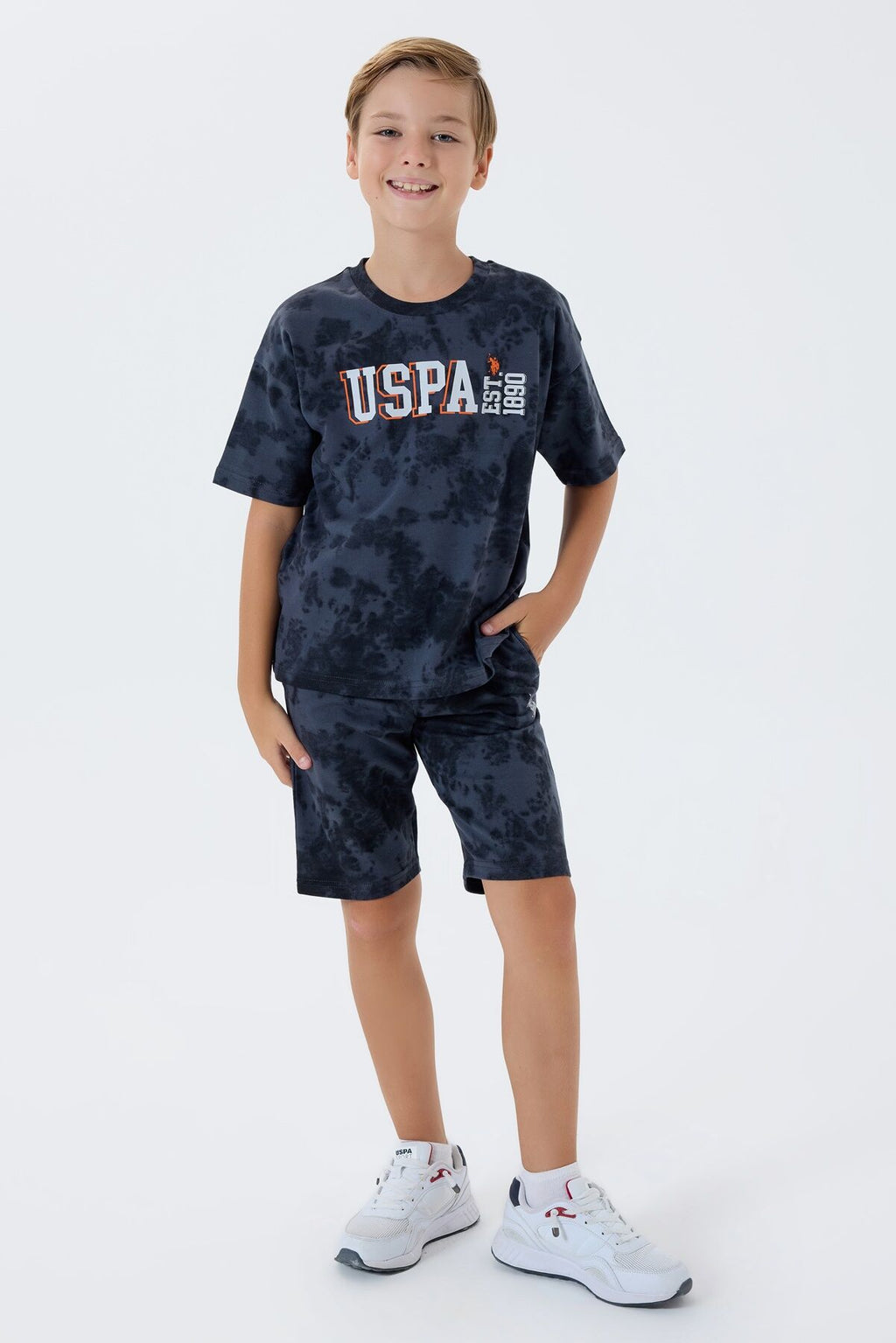 U.S. Polo Assn Erkek Çocuk Yeşil Bermuda Takım