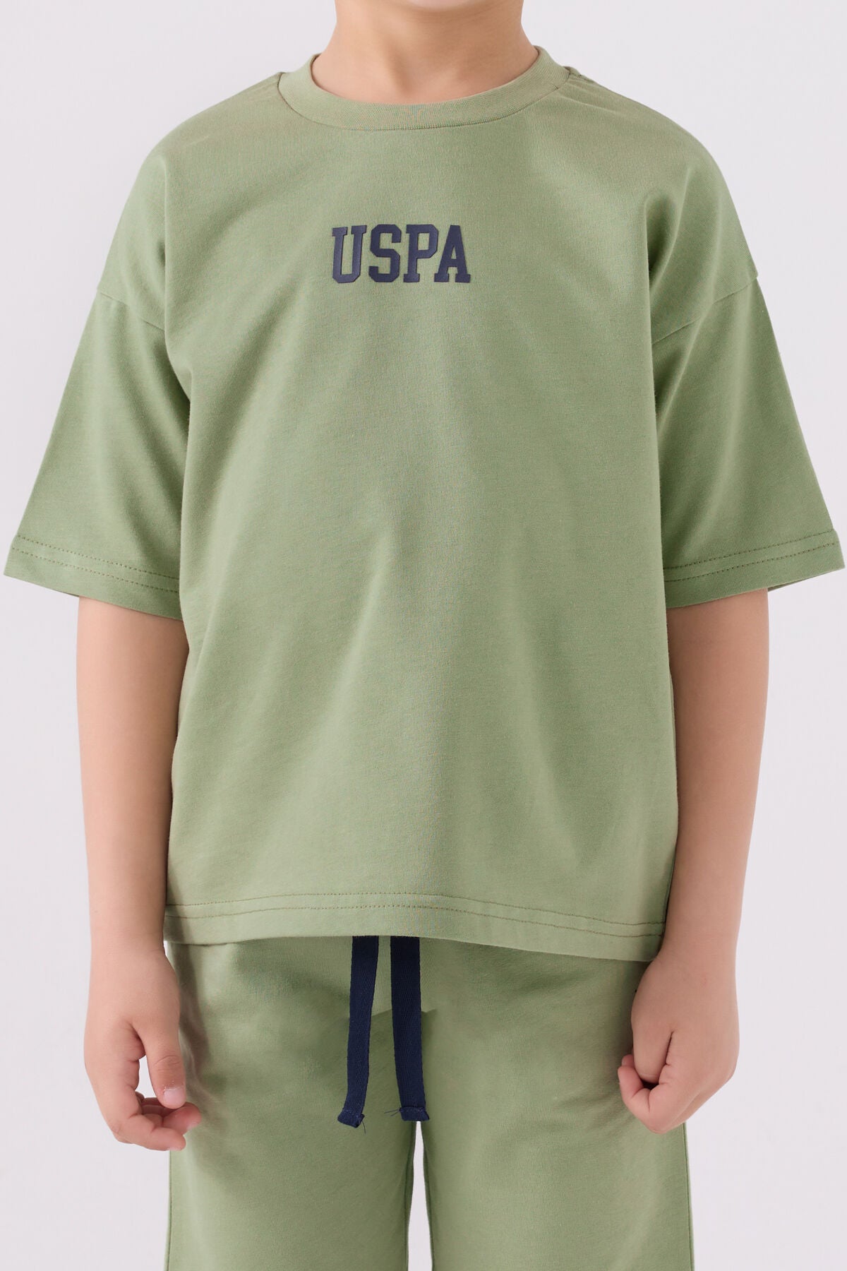 Us Polo Assn Erkek Çocuk Yeşil Bermuda Takım