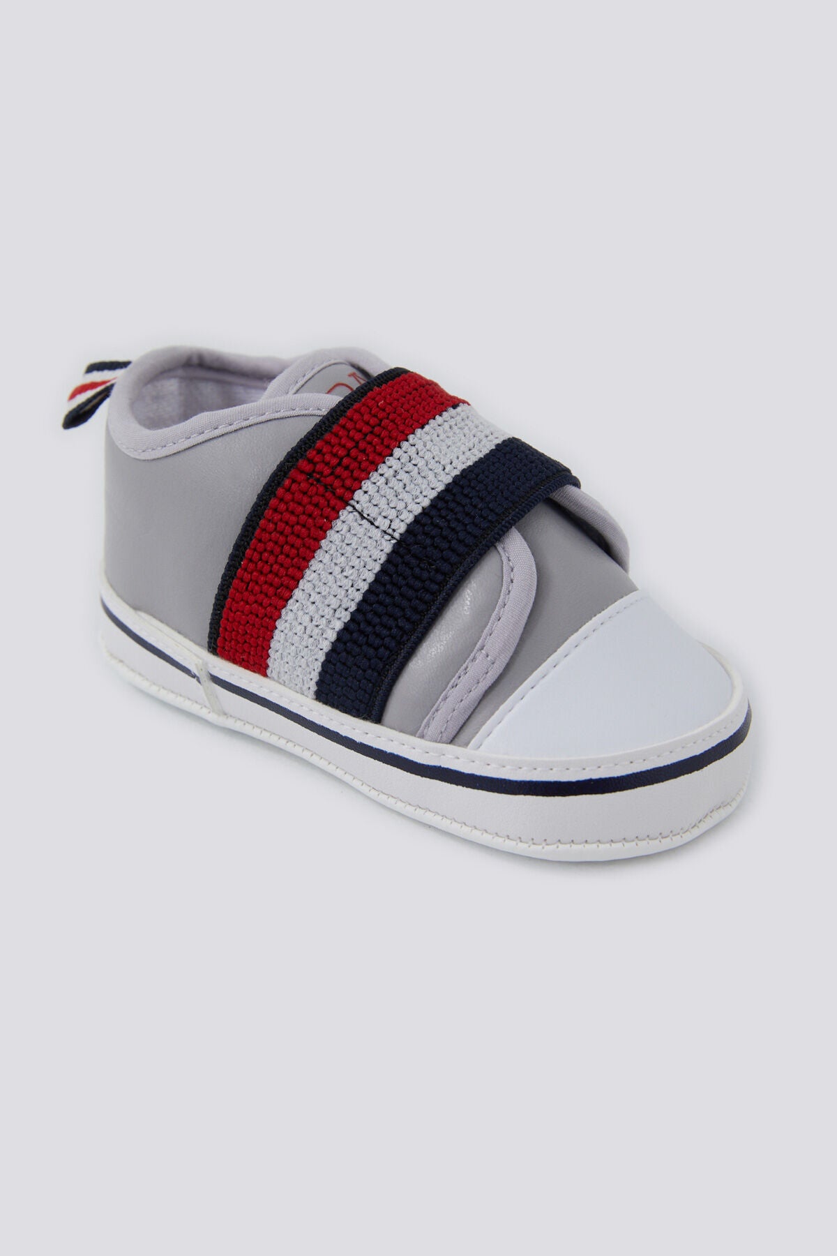 U.S. Polo Assn. Erkek Bebek Pamuklu Pigment Baskılı Yazlık Regular Fit Gri Ayakkabı USB1301-B-V3