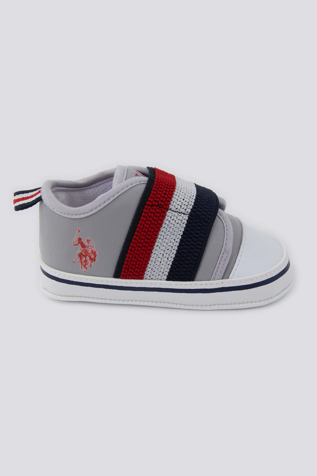 U.S. Polo Assn. Erkek Bebek Pamuklu Pigment Baskılı Yazlık Regular Fit Gri Ayakkabı USB1301-B-V3