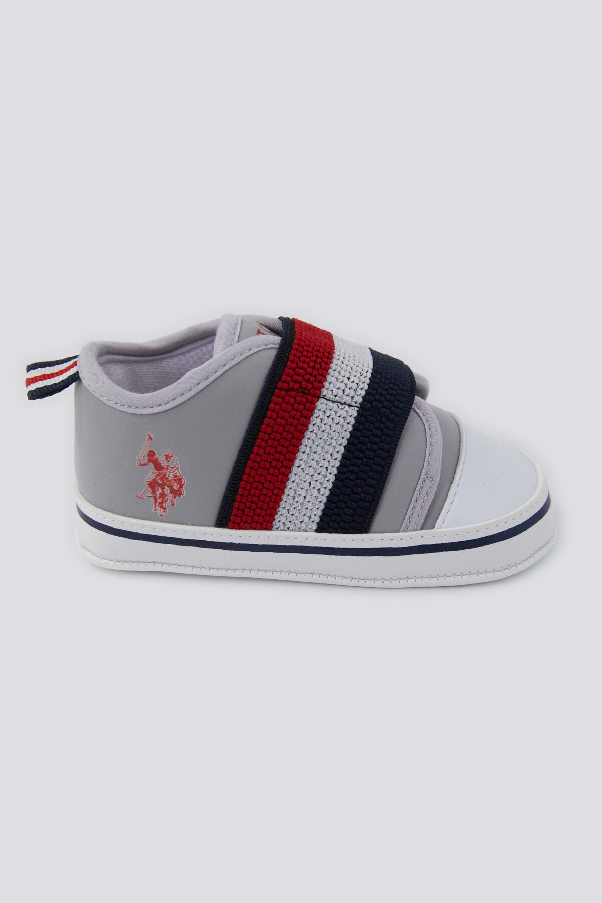U.S. Polo Assn. Erkek Bebek Pamuklu Pigment Baskılı Yazlık Regular Fit Gri Ayakkabı USB1301-B-V3