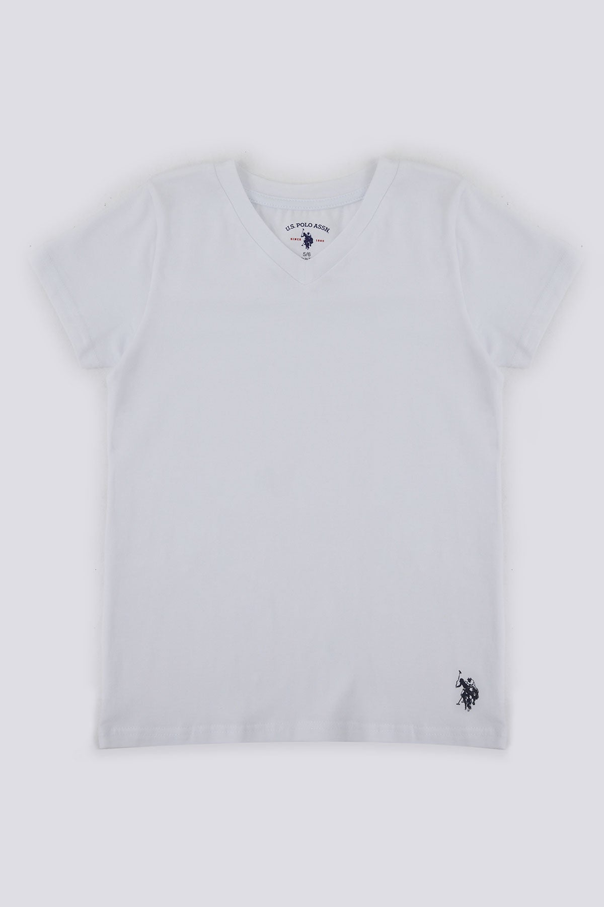 U.S. Polo Assn. Erkek Çocuk Bisiklet Yaka Pigment Baskılı Kışlık Regular Fit Beyaz İç Giyim US1381-C-V1