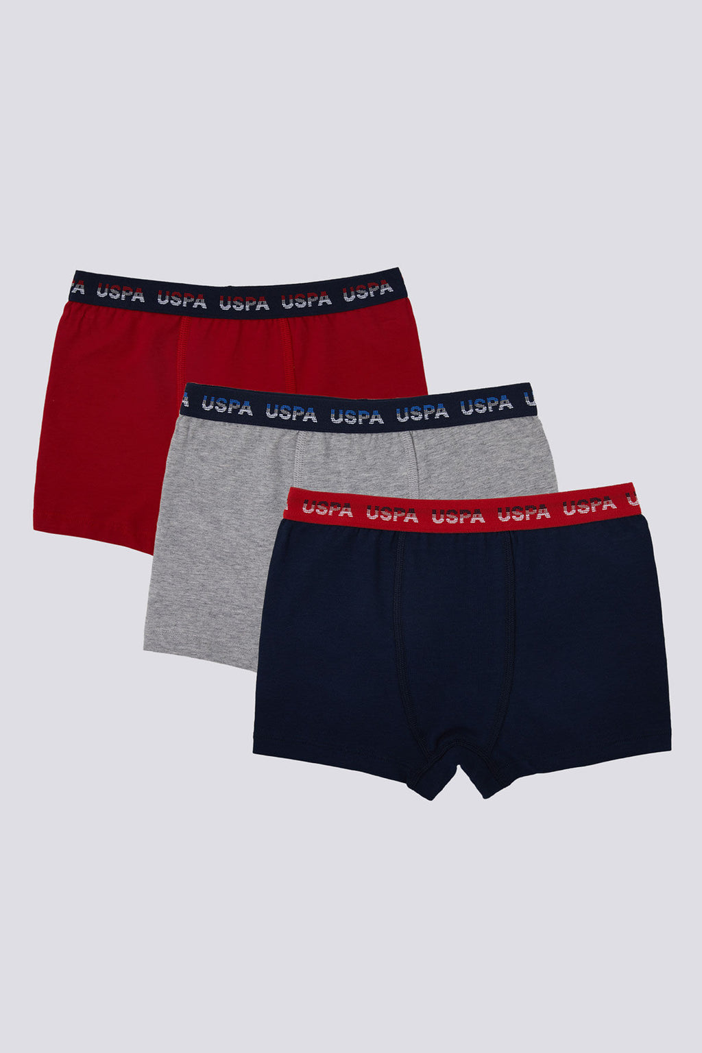 U.S. Polo Assn. Erkek Çocuk Pigment Baskılı Kışlık Regular Fit Kırmızı Boxer US1376-C-V1