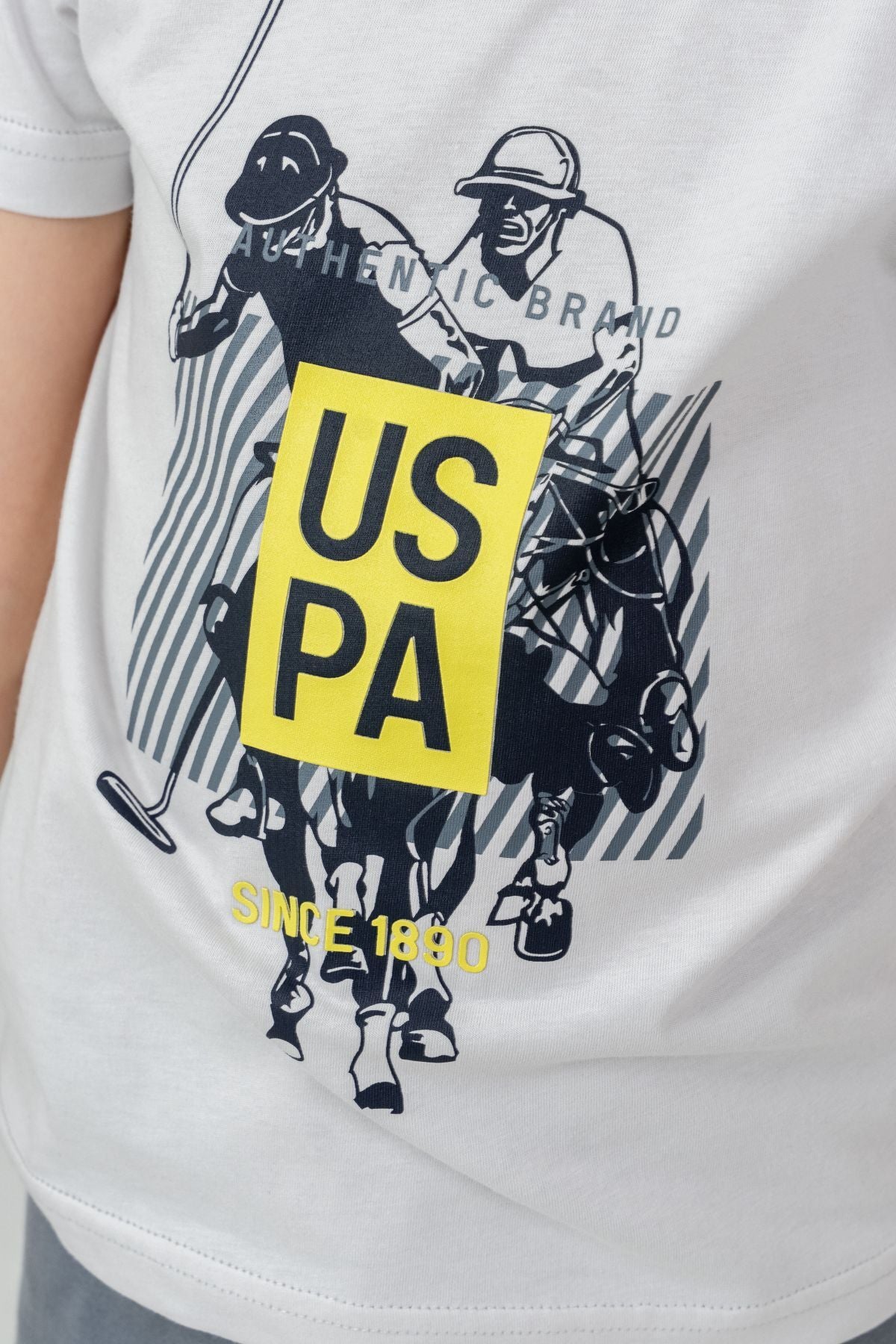 U.S Polo Assn. Erkek Çocuk Gri Bermuda Takım