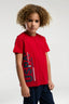 U.S. Polo Assn. Erkek Çocuk Bisiklet Yaka Pigment Baskılı Yazlık Regular Fit Kırmızı Pijama Takımı US2013-C-V1