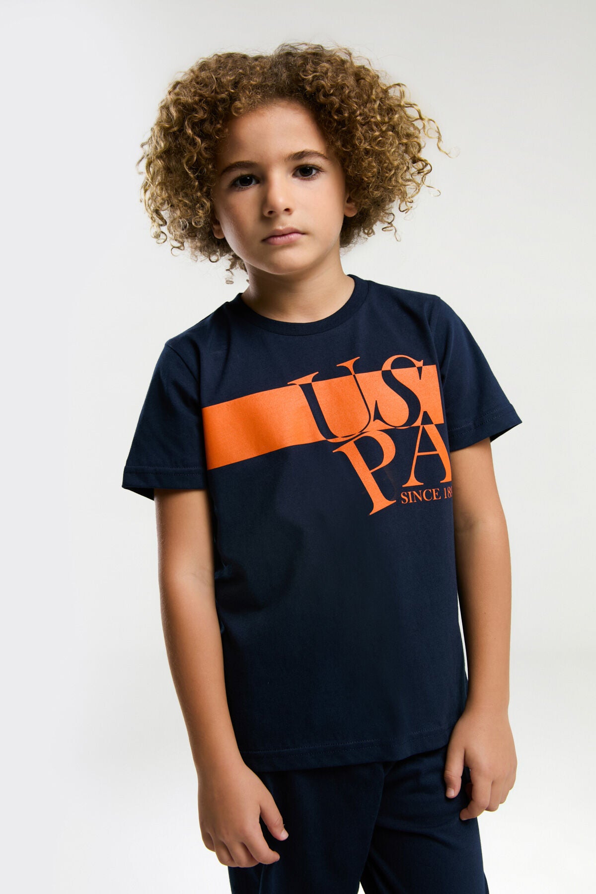 U.S. Polo Assn. Erkek Çocuk Lacivert Kısa Kol Pijama Takım