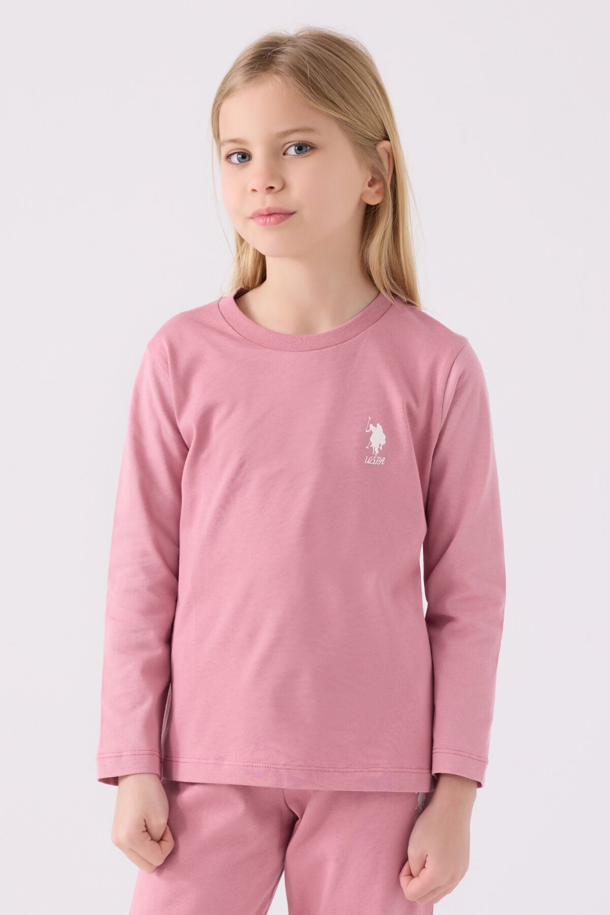Kız Çocuk Hardal Uzun Kol Pijama Takım Ürün ikincil görseli