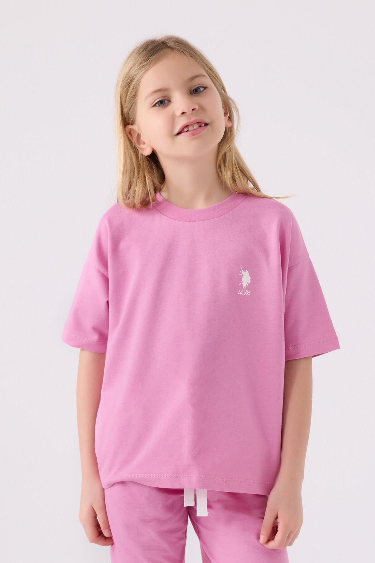 Kız Çocuk Pembe Bermuda Takım Ürün ikincil görseli
