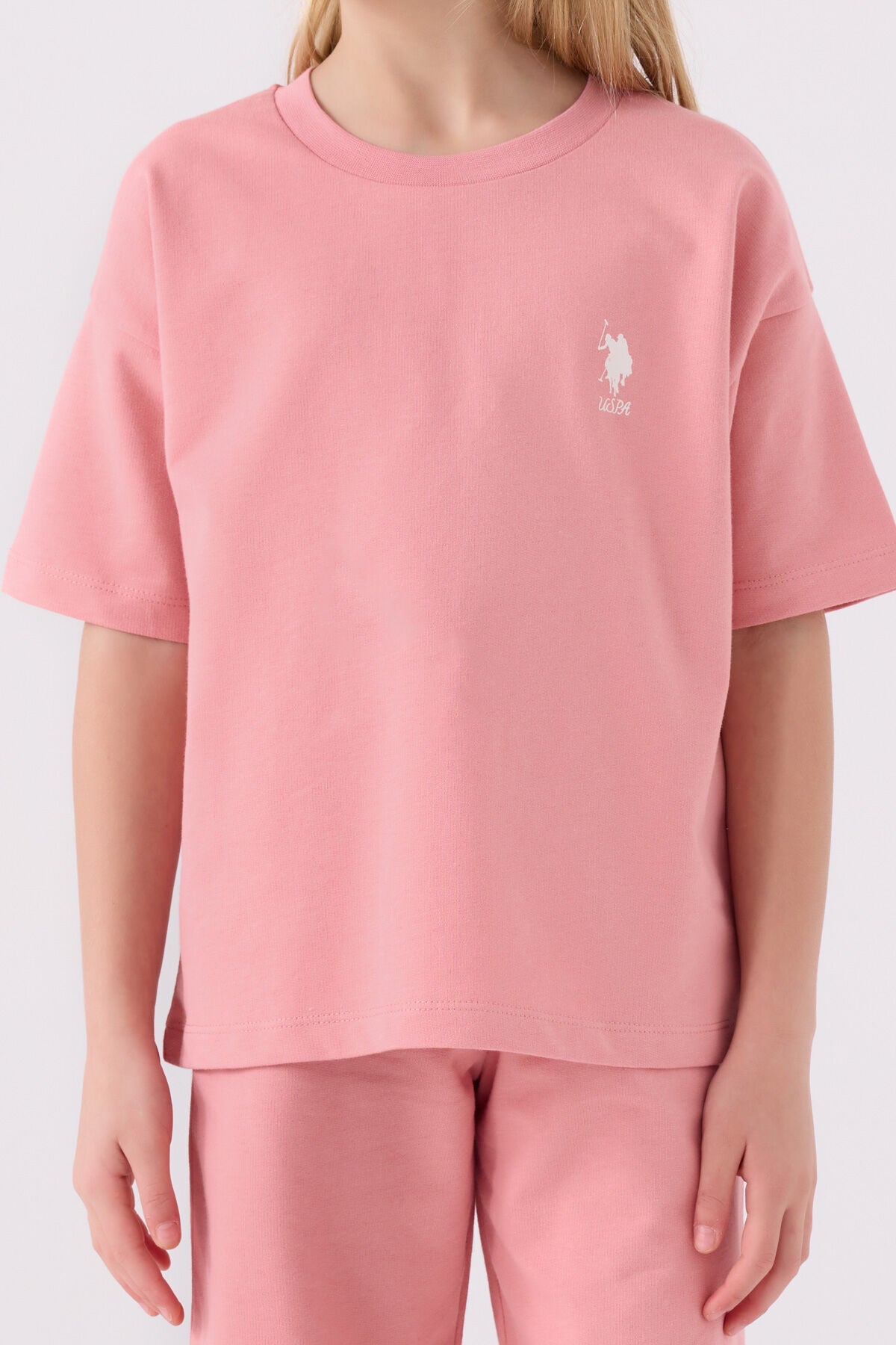 Kız Çocuk Pembe Bermuda Takım