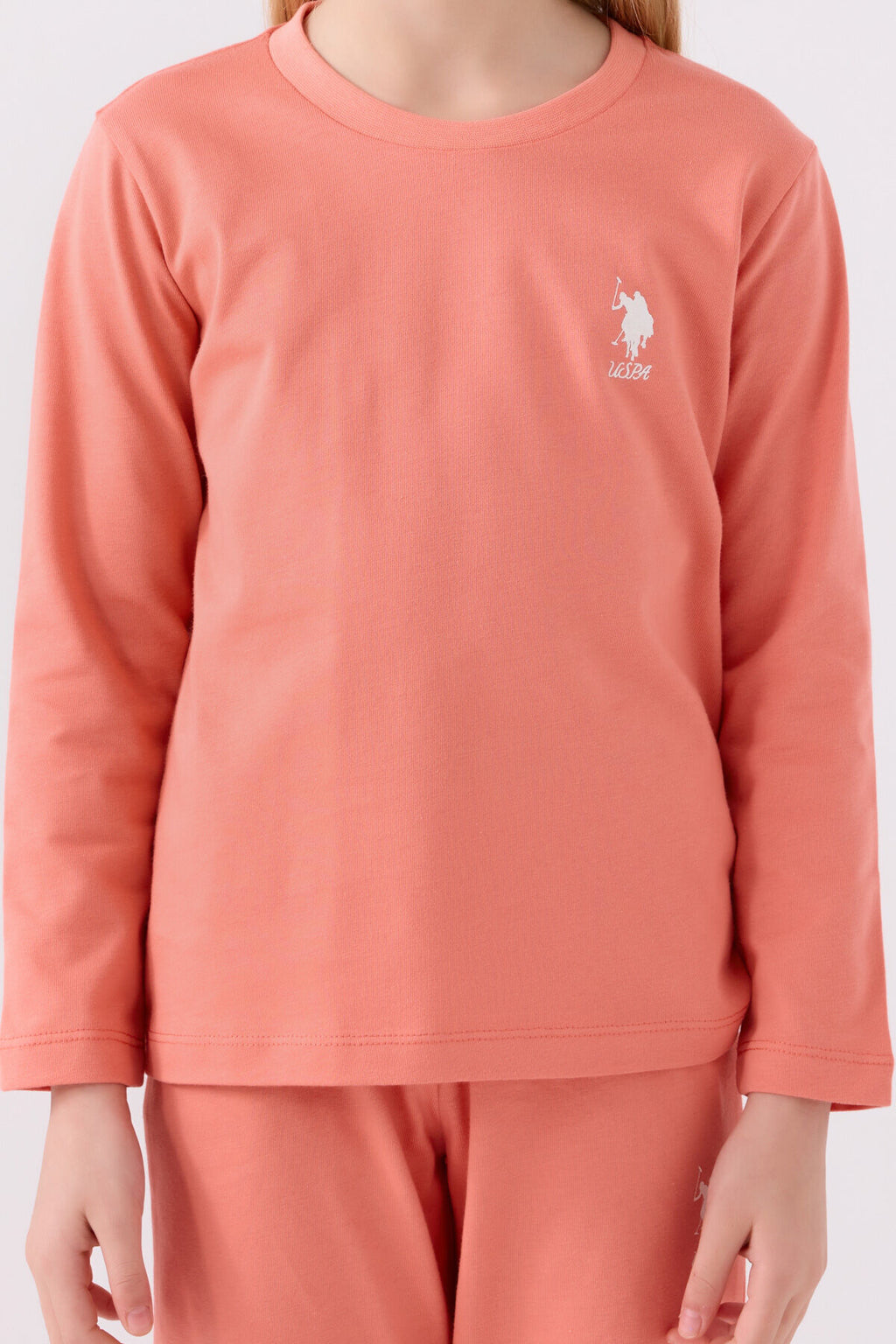 Kız Çocuk Pembe Uzun Kol Pijama Takım