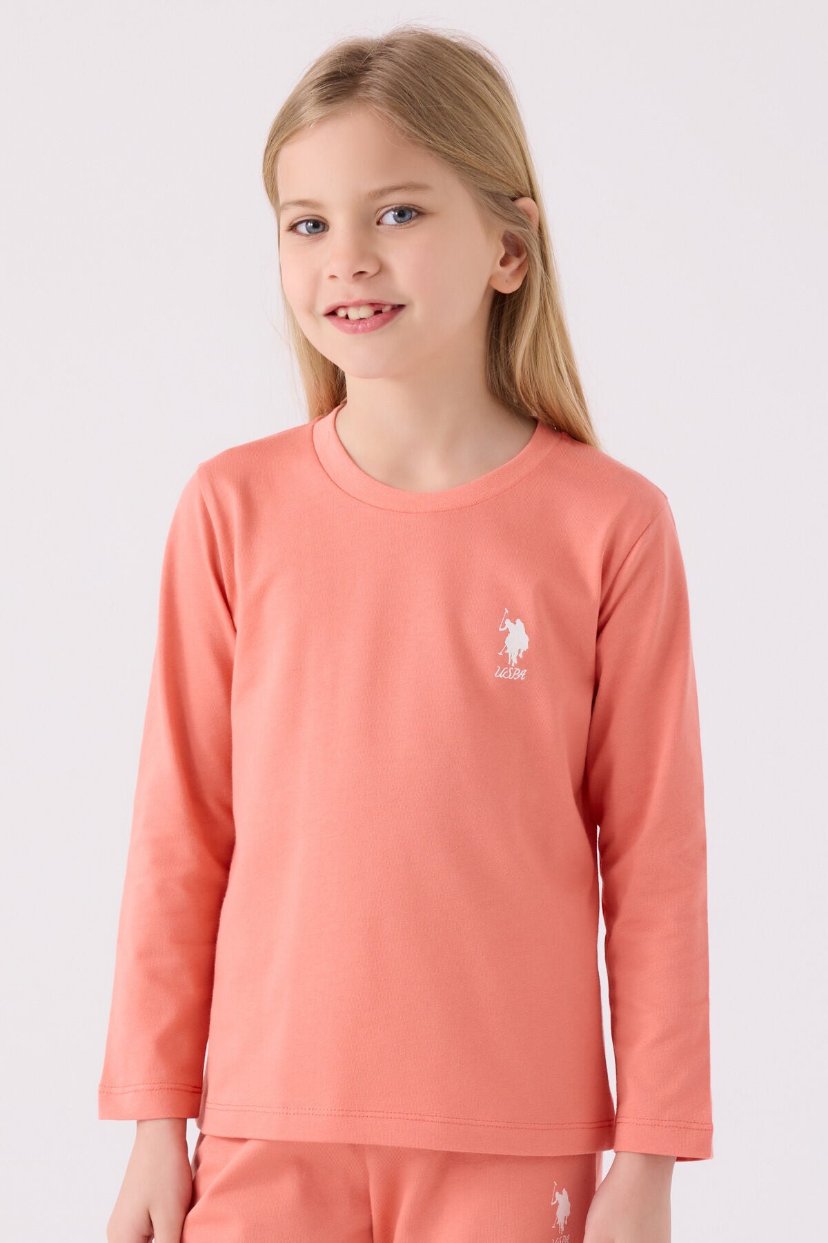 Kız Çocuk Pembe Uzun Kol Pijama Takım Ürün ikincil görseli