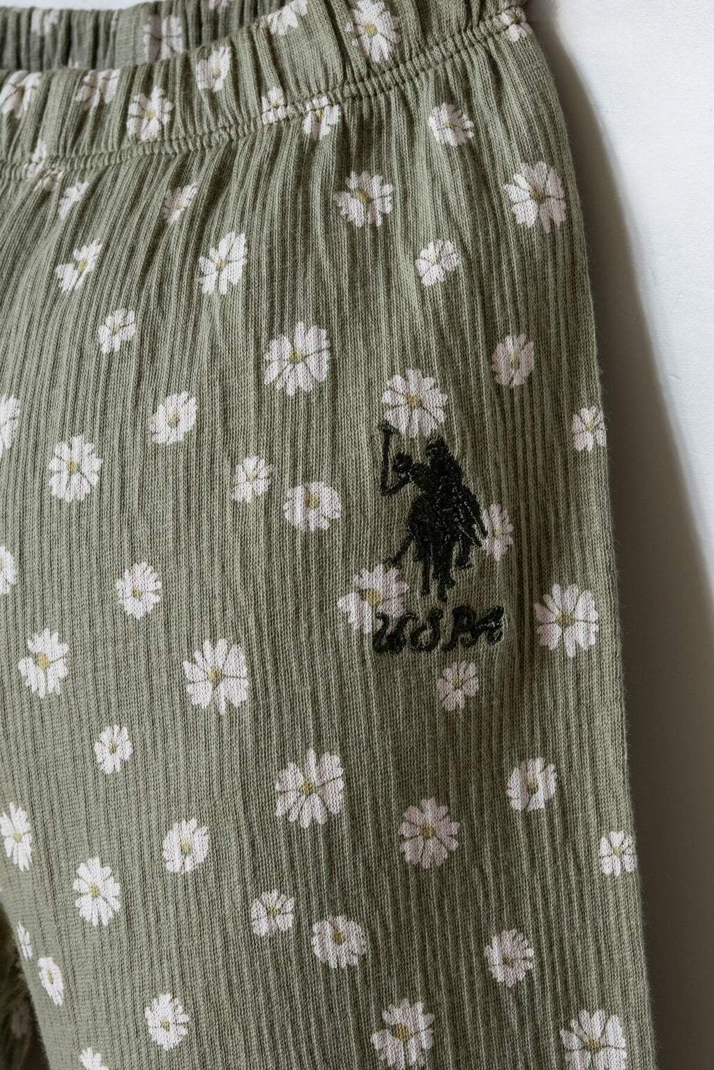 U.S. Polo Assn. Kız Bebek Bisiklet Yaka Nakışlı Yazlık Regular Fit Beyaz T-Shirt USB2991-C-V1