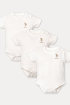U.S. Polo Assn Kız Bebek Beyaz 3'Lü Takım