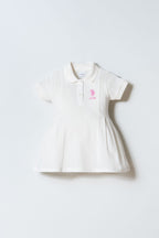 U.S. Polo Assn Kız Bebek Beyaz Elbise
