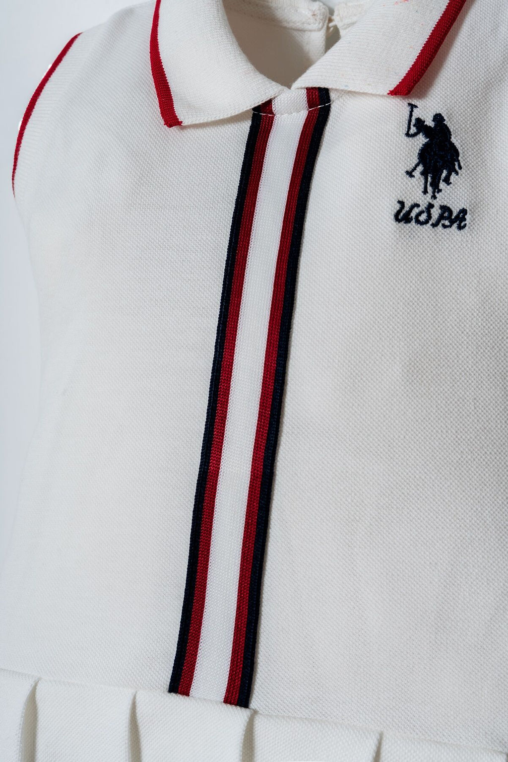 U.S. Polo Assn Kız Bebek Beyaz Elbise