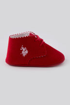 U.S. Polo Assn. Kız Bebek Kırmızı Regular Fit - Logo Nakışlı Ayakkabı USB2185-C-V2