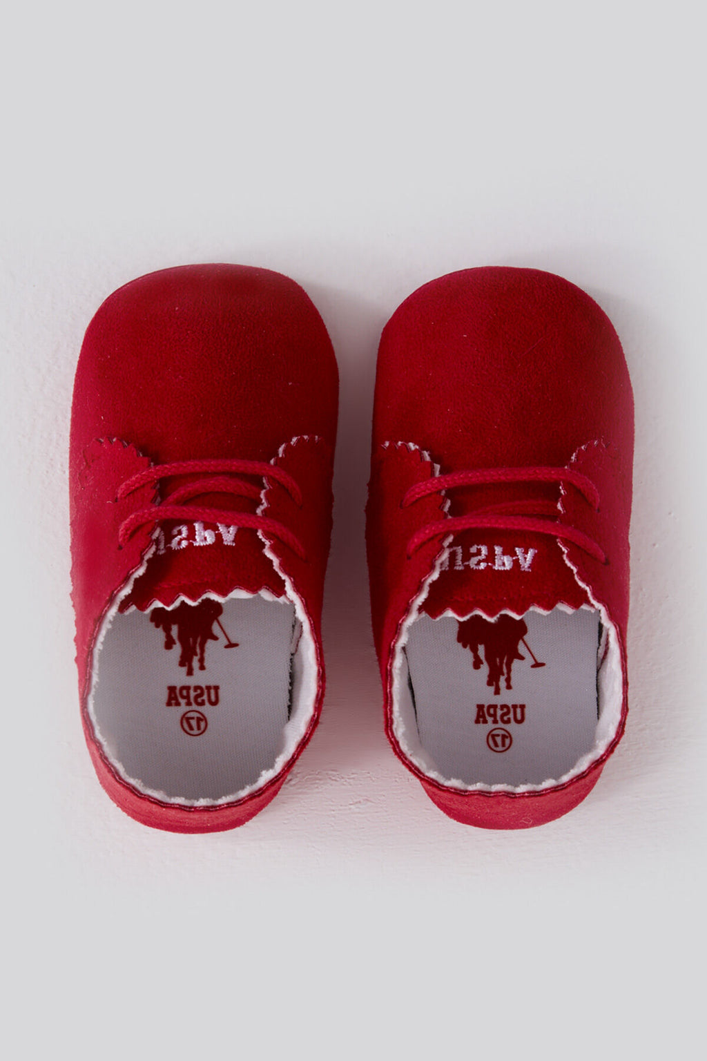 U.S. Polo Assn. Kız Bebek Kırmızı Regular Fit - Logo Nakışlı Ayakkabı USB2185-C-V2