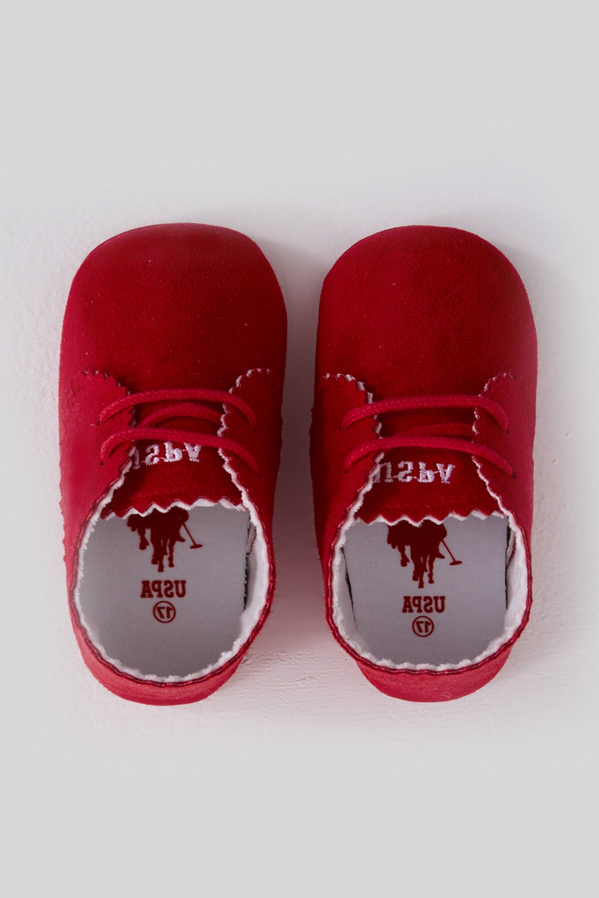 U.S. Polo Assn. Kız Bebek Kırmızı Regular Fit - Logo Nakışlı Ayakkabı USB2185-C-V2