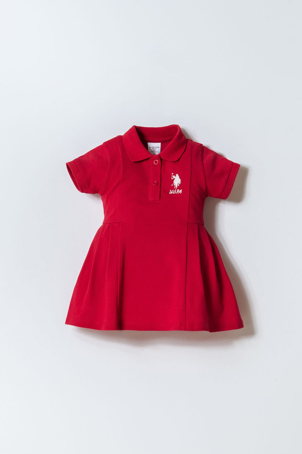 U.S. Polo Assn Kız Bebek Kırmızı Elbise