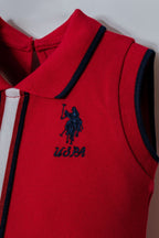 U.S. Polo Assn Kız Bebek Kırmızı Elbise