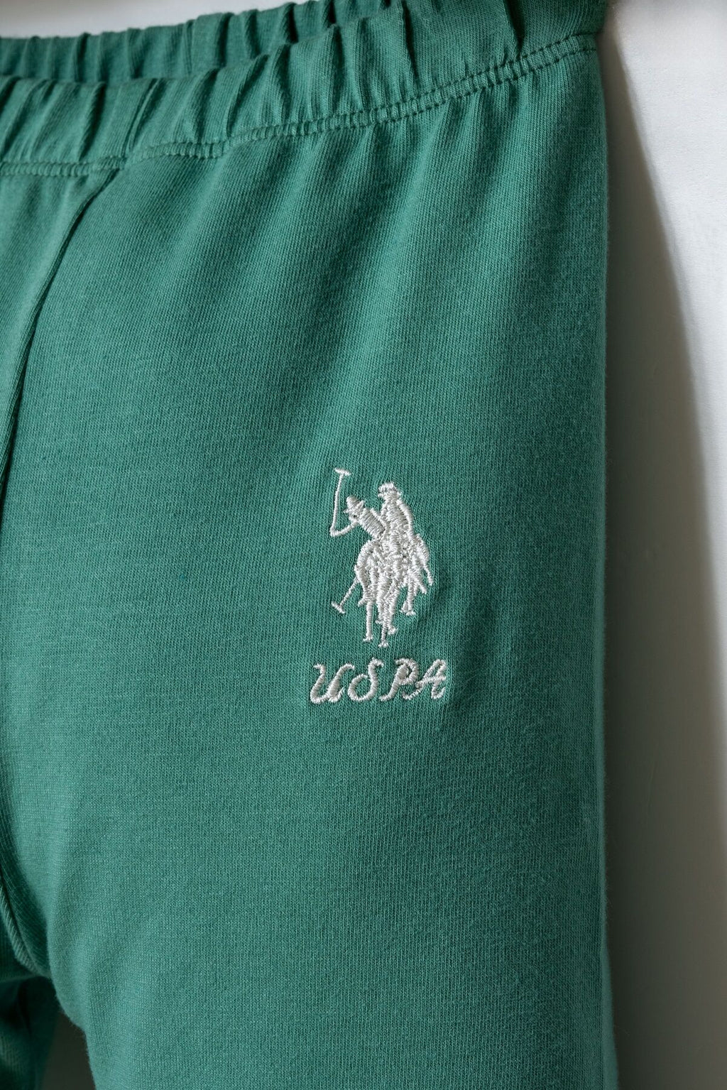 U.S. Polo Assn. Kız Bebek Fermuarlı Yaka Nakışlı Yazlık Regular Fit Yeşil 3'Lü Bebek Takımı USB2981-C-V1