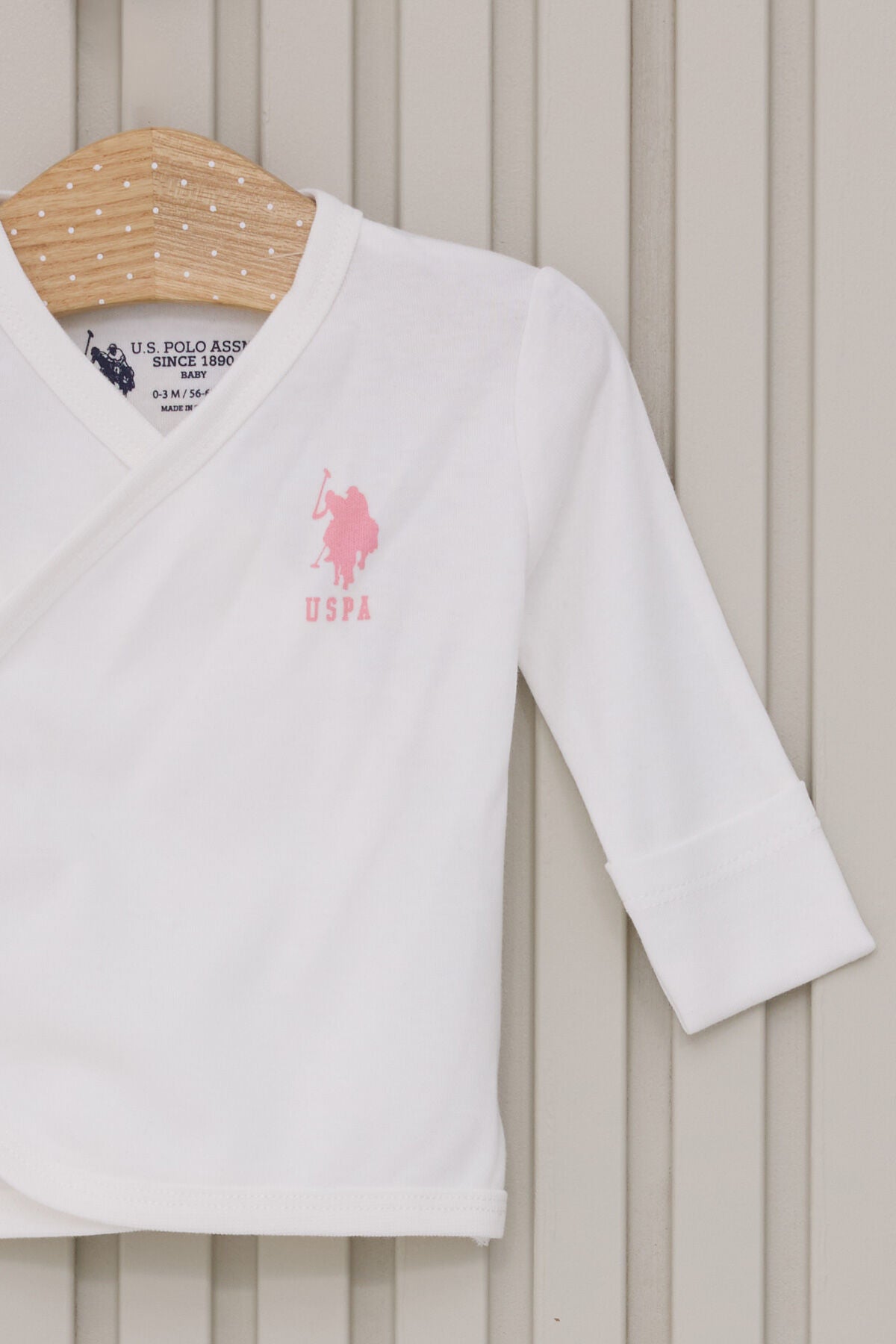 U.S. Polo Assn. Kız Bebek Bisiklet Yaka Pigment Baskılı Kışlık Regular Fit Beyaz Hastane Çıkışı USB2101-C-V1 Ürün ikincil görseli